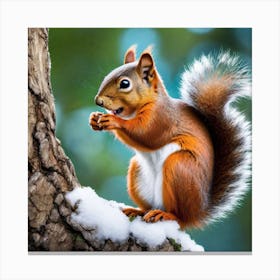 Red Squirrel 18 Canvas Print