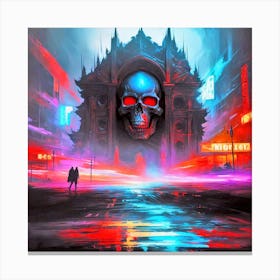 City At Night 14 Canvas Print