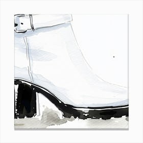 White Boots Canvas Print