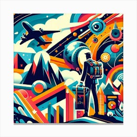 Space Travel Canvas Print