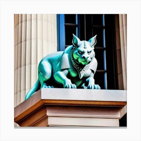 Cat Statue Canvas Print