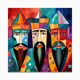 Three Kings By Nikolai Canvas Print