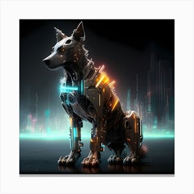 Cyber Dog Canvas Print