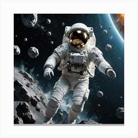 Astronaut Exploring the Space Canvas Print