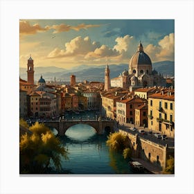 Italy Cityscape Canvas Print