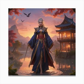 Asian Woman 4 Canvas Print