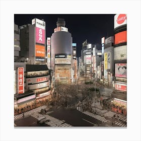 City At Night Canvas Print