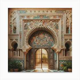 Doorway Of A Mosque42 Canvas Print