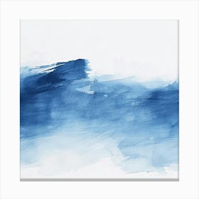 Blue Watercolor Painting Canvas Print