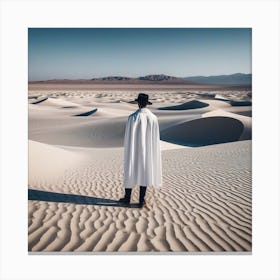 Man In The Desert 105 Canvas Print