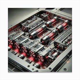 A Detailed View Of The Neutron Cell Battery Canvas Print