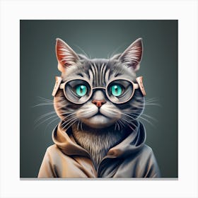 Cat standing Canvas Print