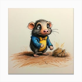 Little Rat Canvas Print