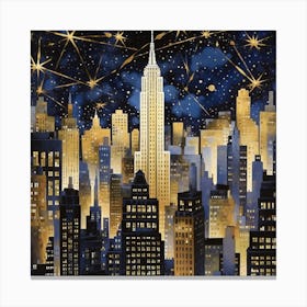 Art Deco New York City in the 1920s Canvas Print