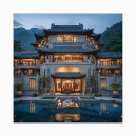 Chinese Mansion Canvas Print