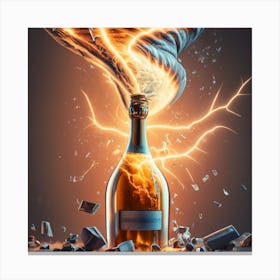 Lightning Bottle Canvas Print