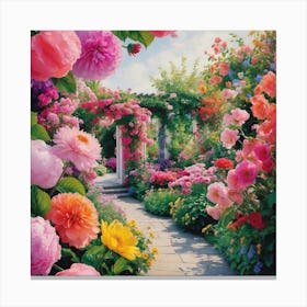 Garden Path Canvas Print