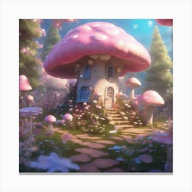 522425 Masterpiece, Dream Forest, Summer Pink Mushroom Ho Xl 1024 V1 0 1 Canvas Print