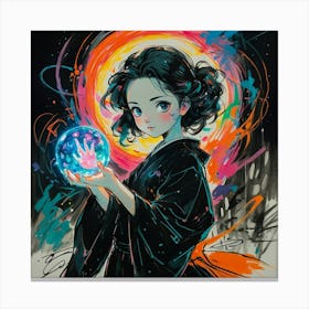 Samurai Girl 1 Canvas Print