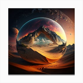 Sand Sphere Canvas Print