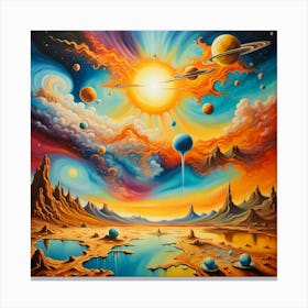 Psychedelic Painting Canvas Print