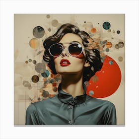 Woman In Sunglasses Canvas Print