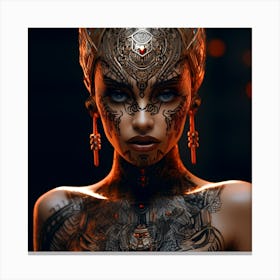 Futuristic Woman 17 Canvas Print