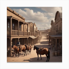 Old West Town 43 Canvas Print