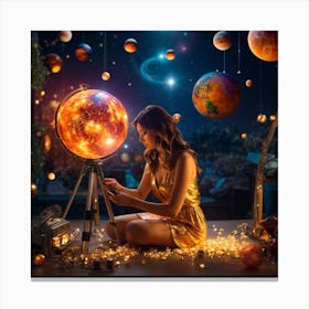 Astronomy Concept Art Canvas Print