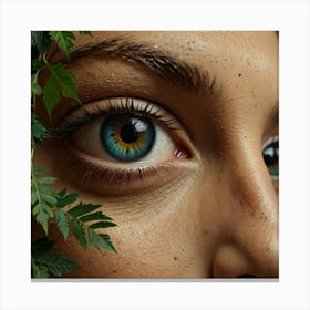 Eyes Of A Woman Canvas Print