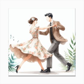 Swing dance 2 Canvas Print