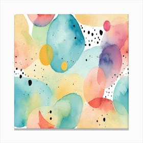 Abstract Watercolor Painting Canvas Print