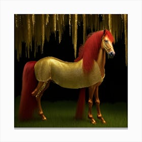 Golden Horse 1 Canvas Print