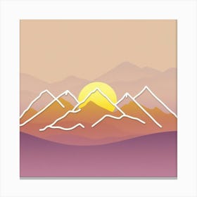 Mountain Landscape Canvas Print