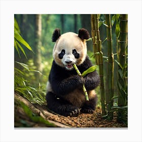 Cute Baby Panda 1 Canvas Print