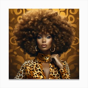 Afro Hair 7 Canvas Print
