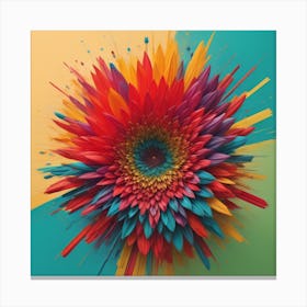 Flower Color Explosion Canvas Print