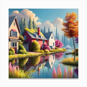 Landscape Painting Canvas Print