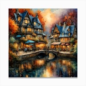 Paris At Dusk Canvas Print