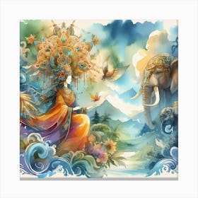 Buddhist Goddess Canvas Print