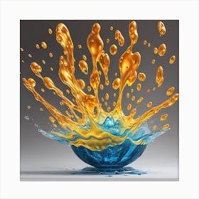 Splash Stop Motion Canvas Print