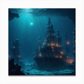 Underwater City Canvas Print