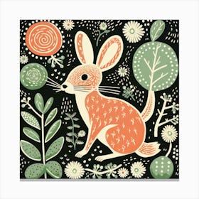 Rabbit In The Woods 1 Canvas Print