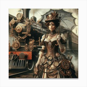 Steampunk 9 Canvas Print