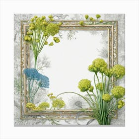 Frame Of Flowers 3 Canvas Print