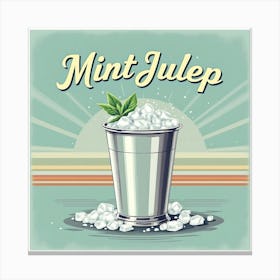 Mint Julep Cocktail 04 Canvas Print