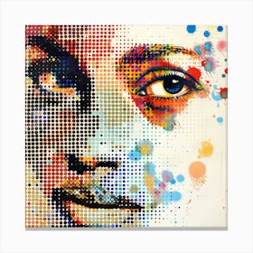 Woman'S Face 6 Canvas Print