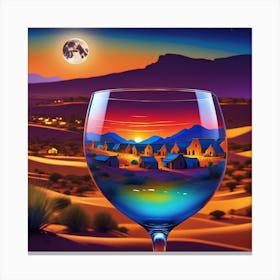 Night In The Desert Canvas Print