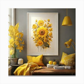 Yellow Sunflowers Canvas Print