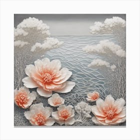 Peony Flowers Canvas Print